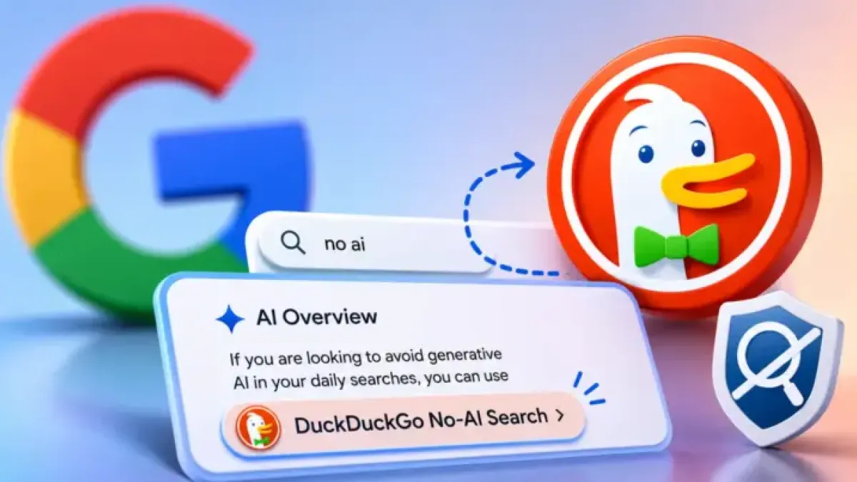 Google’s AI Overviews Directs Users to DuckDuckGo to Escape AI Search Results