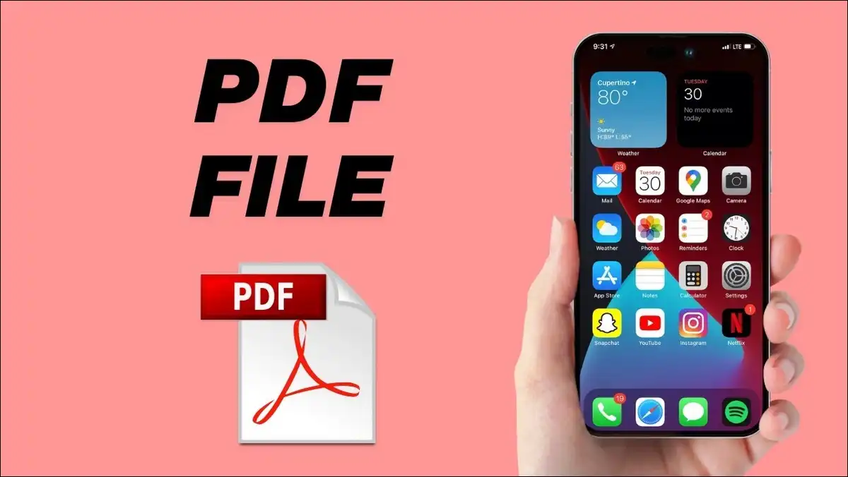 iPhone PDF app displaying the remove password option for a locked document.