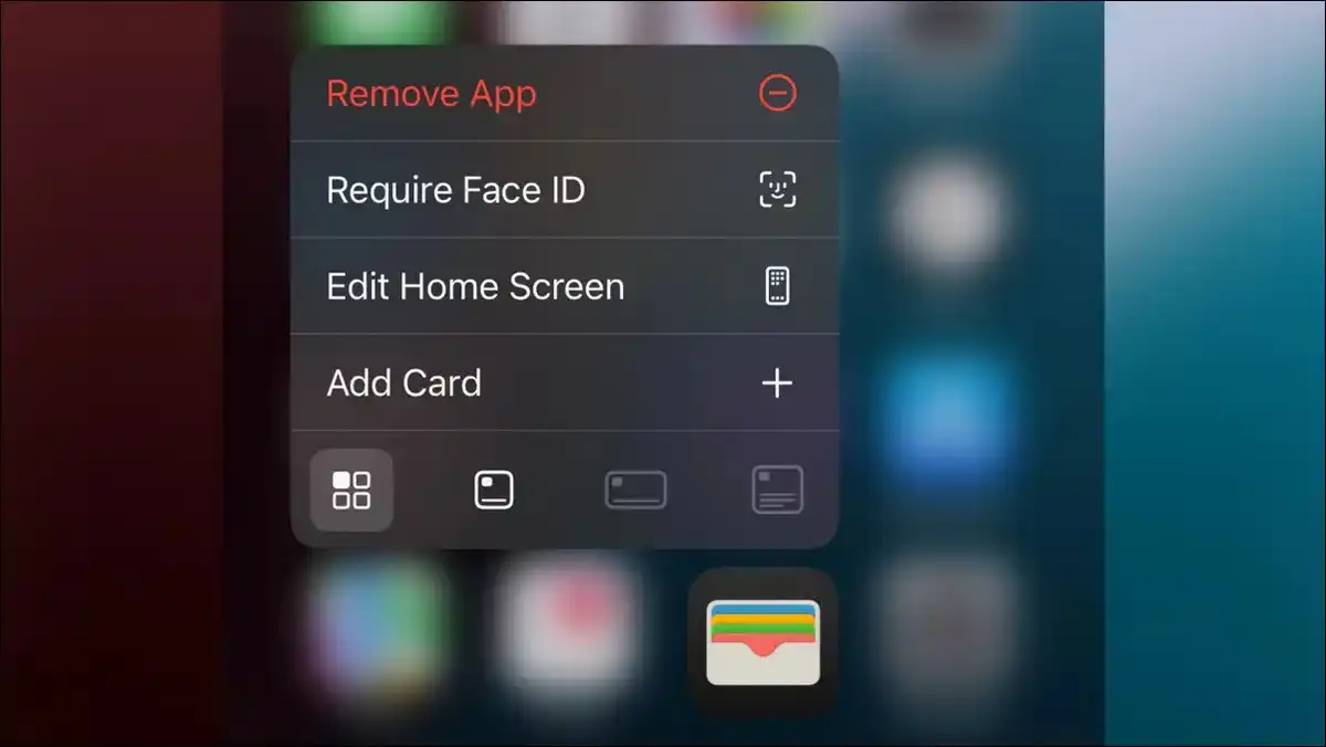 iPhone home screen showing long press menu for locking or hiding an app in iOS 26 on iPhone 16