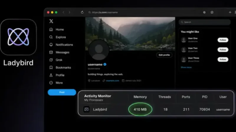 Ladybird browser cuts memory usage by nearly 80% ahead of alpha release