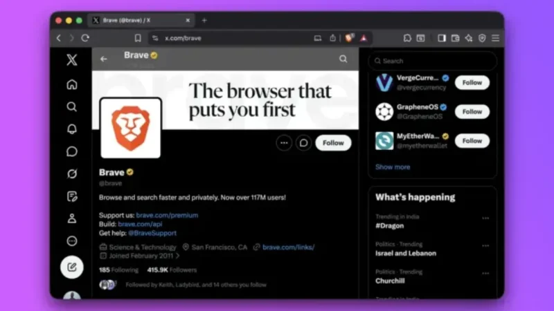 X Flags Brave Browser Users for ‘Inauthentic Behavior’ as Musk Says Platform Is Investigating