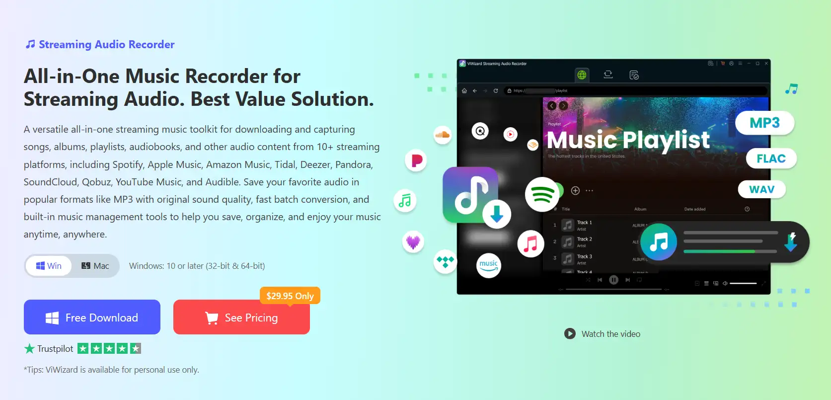 ViWizard Streaming Audio Recorder
